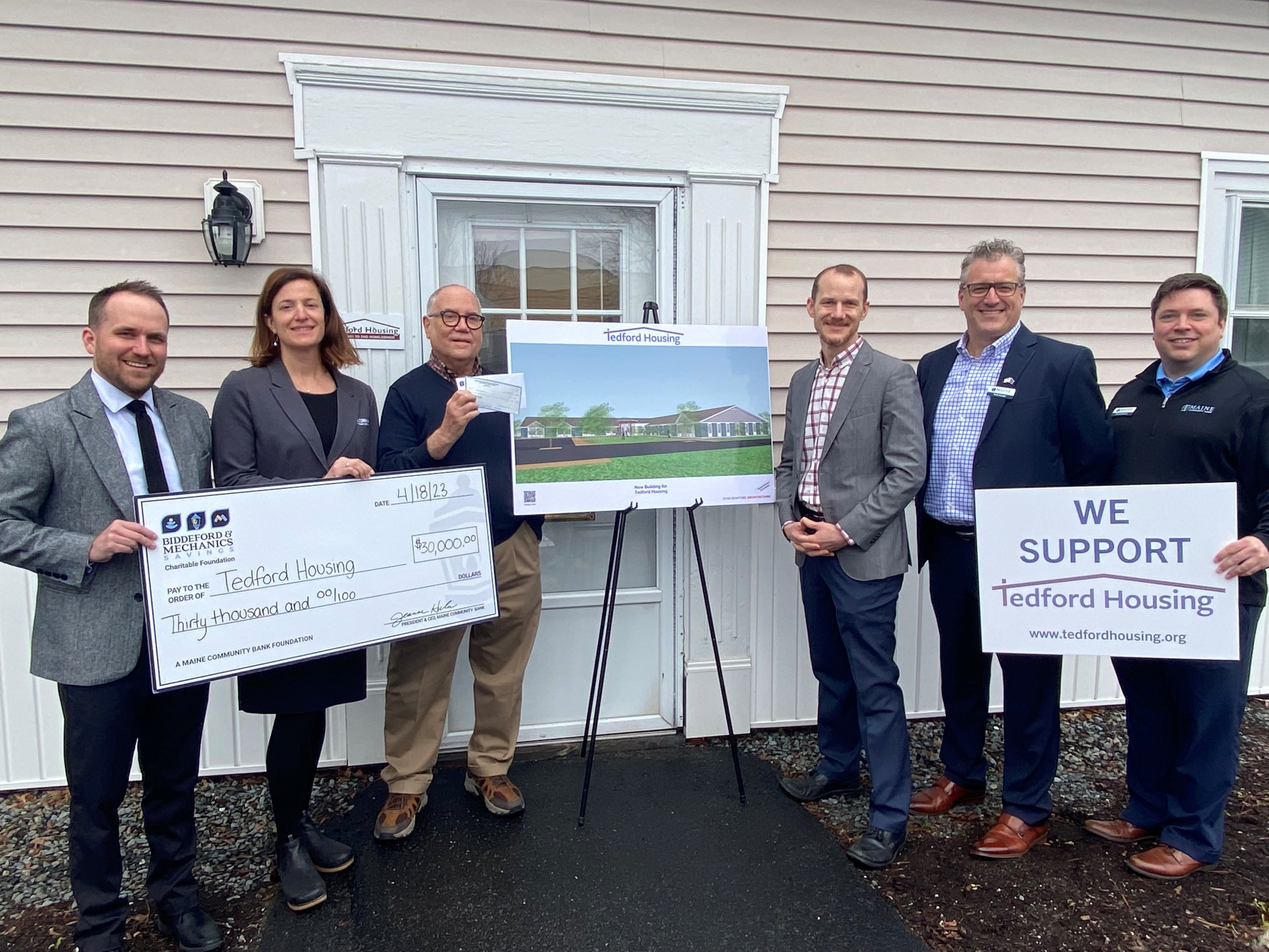 Check Presentation to Tedford Housing